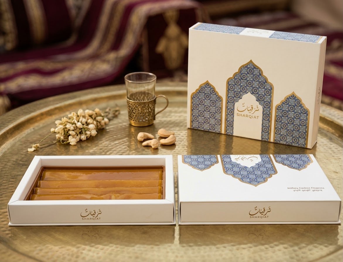 علب حلويات بتغليف فاخر
